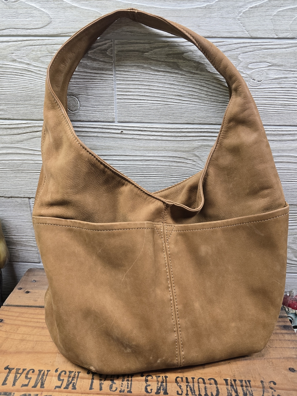Tan Women’s Hobo Shoulder Bag - Picture 2 of 4